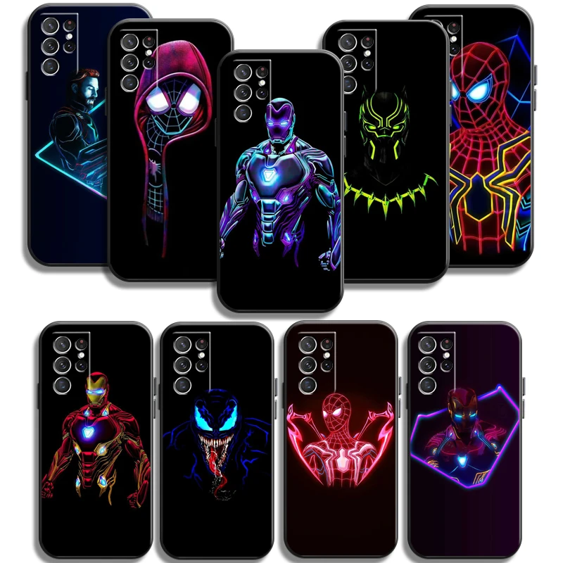 

Marvel Logo Phone Cases For Samsung Galaxy A72 52 A21S A31 A71 A51 5G A42 5G A20 A21 A22 4G A22 5G A20 A32 5G A11 Carcasa Funda