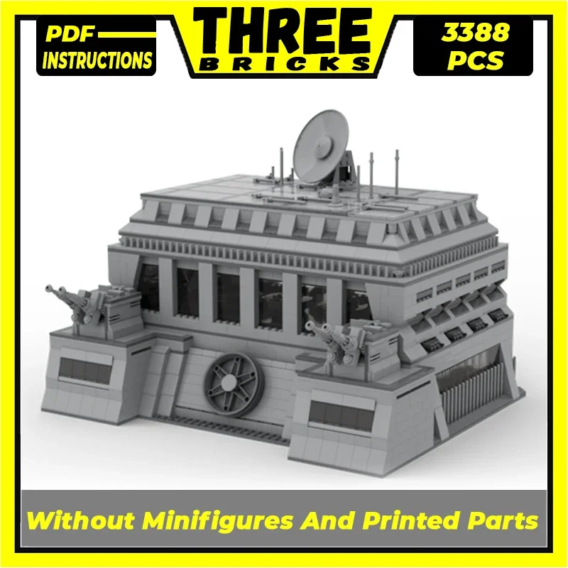 Звездная модель фильма Moc строительные блоки военная база технология фасада