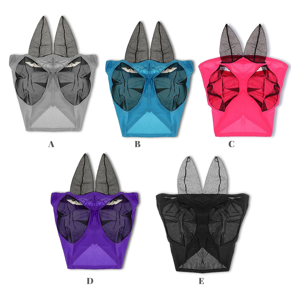 

Дышащая защита для лица для верховой езды, защита от насекомых, летние глаза для вредителей, максимальное экранирование, полиамидное украше...