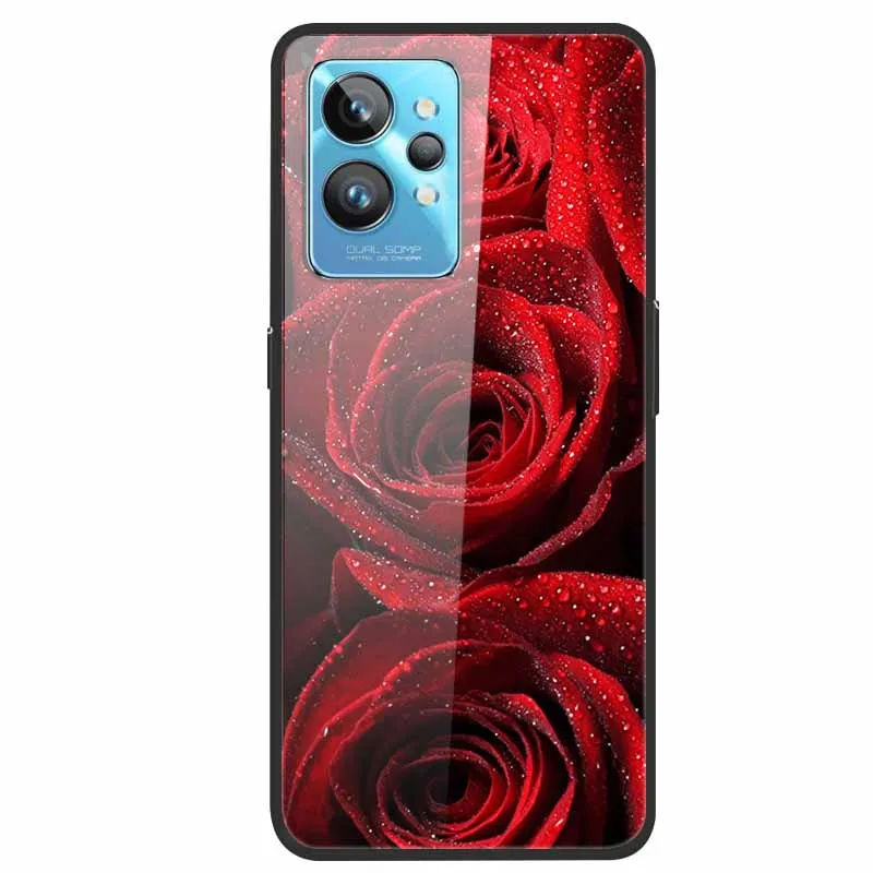 Для Realme GT2 Pro Чехол из закаленного стекла Задняя крышка Жесткий чехол для OPPO RMX3301