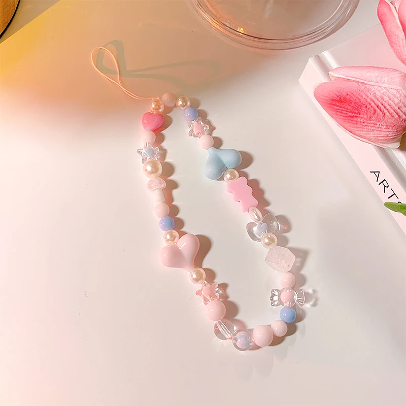 Candy Care Bear Key Chain Ladies Fashion Cute Romantic Vintage Cool Keychain Charm Korea 90s Aesthetic Bag Phone Chain Gift New