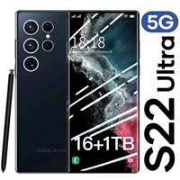 2022 New S22  Ultra With Stylus Smartphone 7 3 Inch 16GB 1TB 7300mAh Network Unlock Smart Phone Mobile Phones Global Version