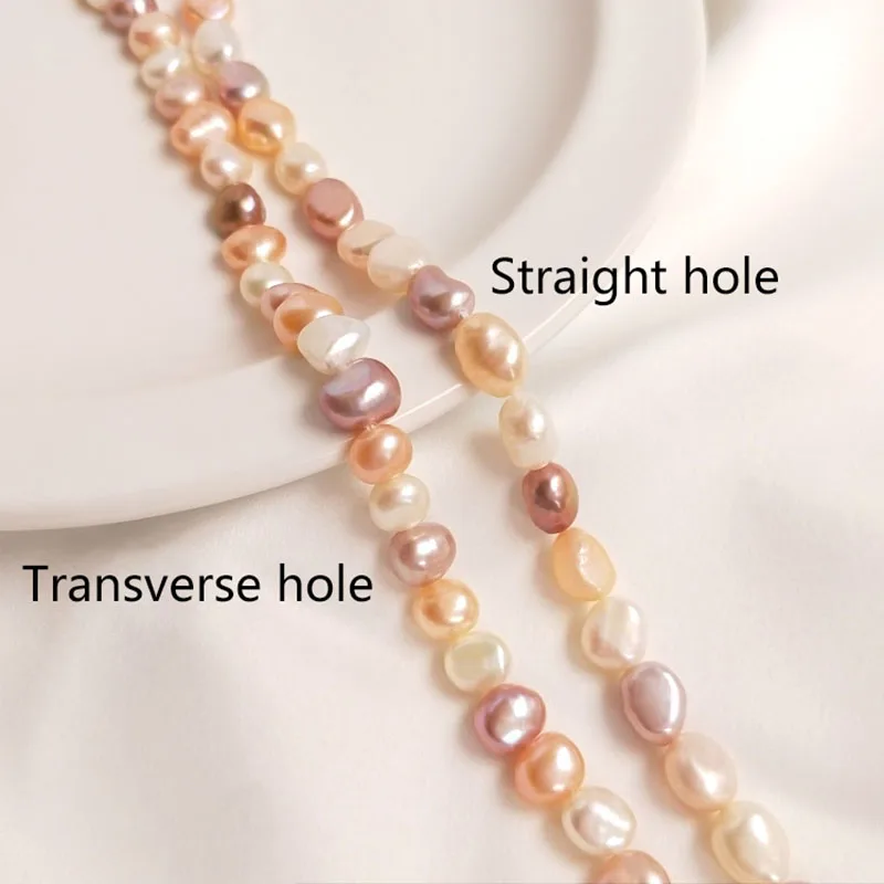 

Natural Freshwater Pearl Beads Special-shaped Pearls Bead for Jewelry Making DIY Women Bracelet Necklace 35-36cm Long Per Strand