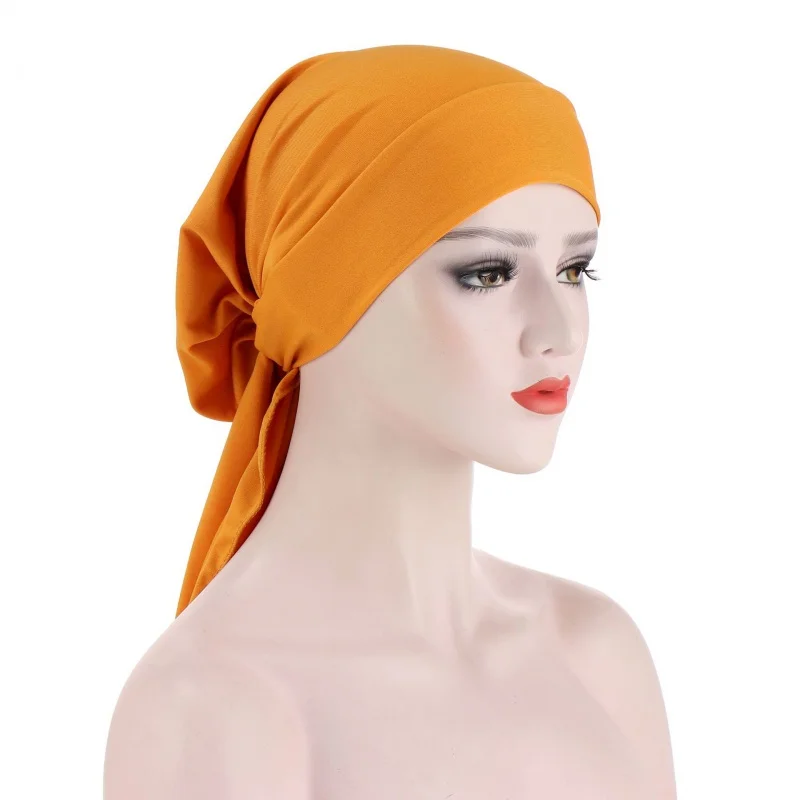 

Bay New Pure Color Milk Silk Long Tail Bow Tam-O'-Shanter 6 Colors Pile Cap.