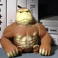 simulation gorilla decompression artifact creative soft glue pinch music slow rebound stretch funny king kong trick toy gifts