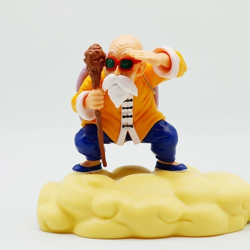 Фото Новая фигурка Гоку, Криллина и Мастера Роши из Dragon Ball на облаке Нимбус, статуэтка из ПВХ, декор для рабочего стола, коллекционный подарок на день рождения №5