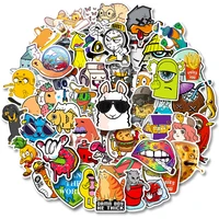 103050pcs artsy cartoon cool stickers for phone case water bottle luggage skateboard car waterproof graffiti stickers decals