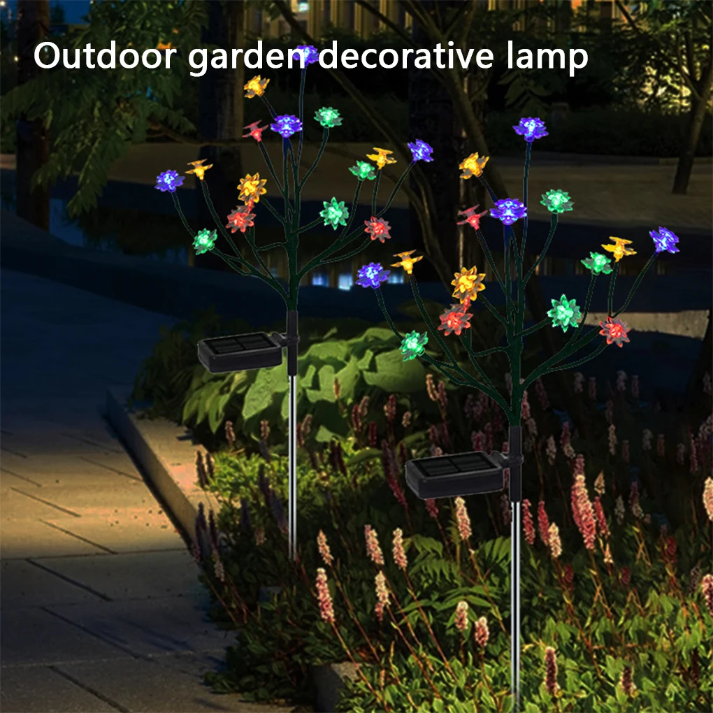 

2 Pieces Lawn Light Solar Landscape Walkway Lamp Lighting Decoration