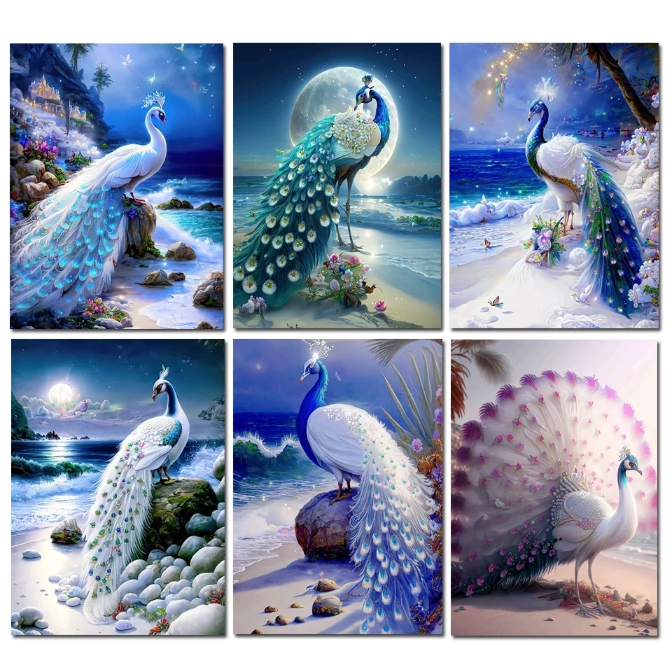 

Алмазная живопись «сделай сам» 5D, Красивые Животные, вышивка павлином, мозаичные картины, полная вырезка, вышивка крестиком, Набор для творчества, подарки для домашнего декора