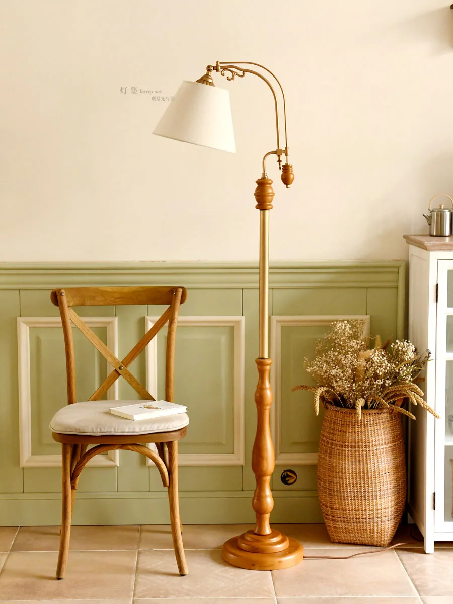 

Floor Lamp Nordic Country Fresh American Retro Artistic Fresh Floor Lamp