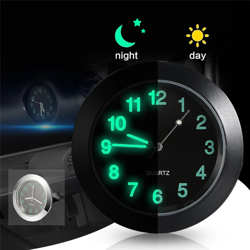 

1PC Leucht Auto Uhr Quarz Analog Uhr Elektronische uhr Automobil Mechanik Auto Innen Dashboard Dekoration