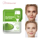 Маска для лица из зеленой глины маття, ночные увлажняющие маски для лица против морщин и темных кругов, Антивозрастная маска для лица