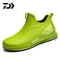daiwa mens outdoor non slip water shoes waterproof hiking shoes casual outdoor sports shoes rubber rain boots fishing shoes