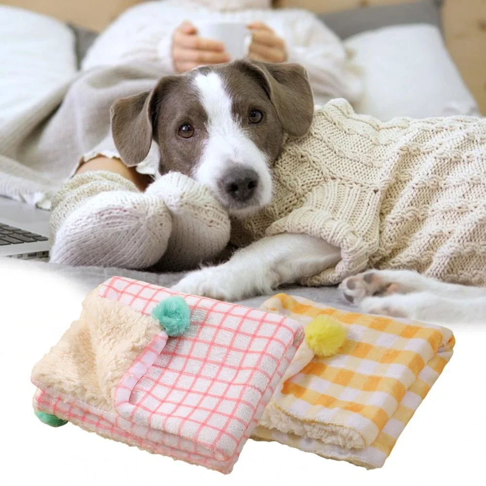 

Comfortable Cat Blanket Plush Pad Pet Blanket Bed Mat For Puppy Dog Cat Sofa Cushion Dogs Carpet Warm Sleeping Cover Pet Supply