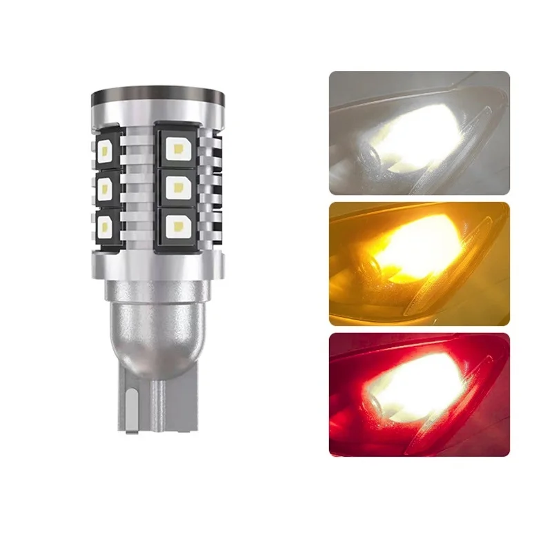 Фото T15 светодиодная лампа резервного света CANBUS без ошибок 3838 чип 16SMD для OSRAM 921 912 W16W стоп-сигнал резервный задний фонарь 12 В №3