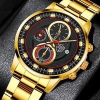mens luxury fashion watches man sports stainless steel quartz wrist watch for men business casual leather watch montre homme