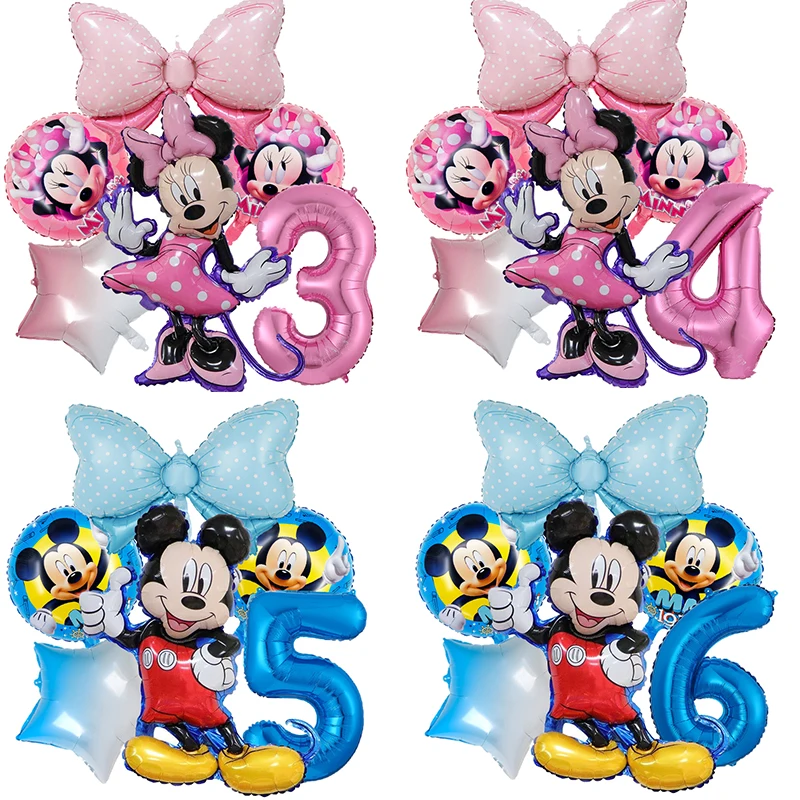 

Воздушный шар Минни Маус для девочек и мальчиков, украшение для дня рождения