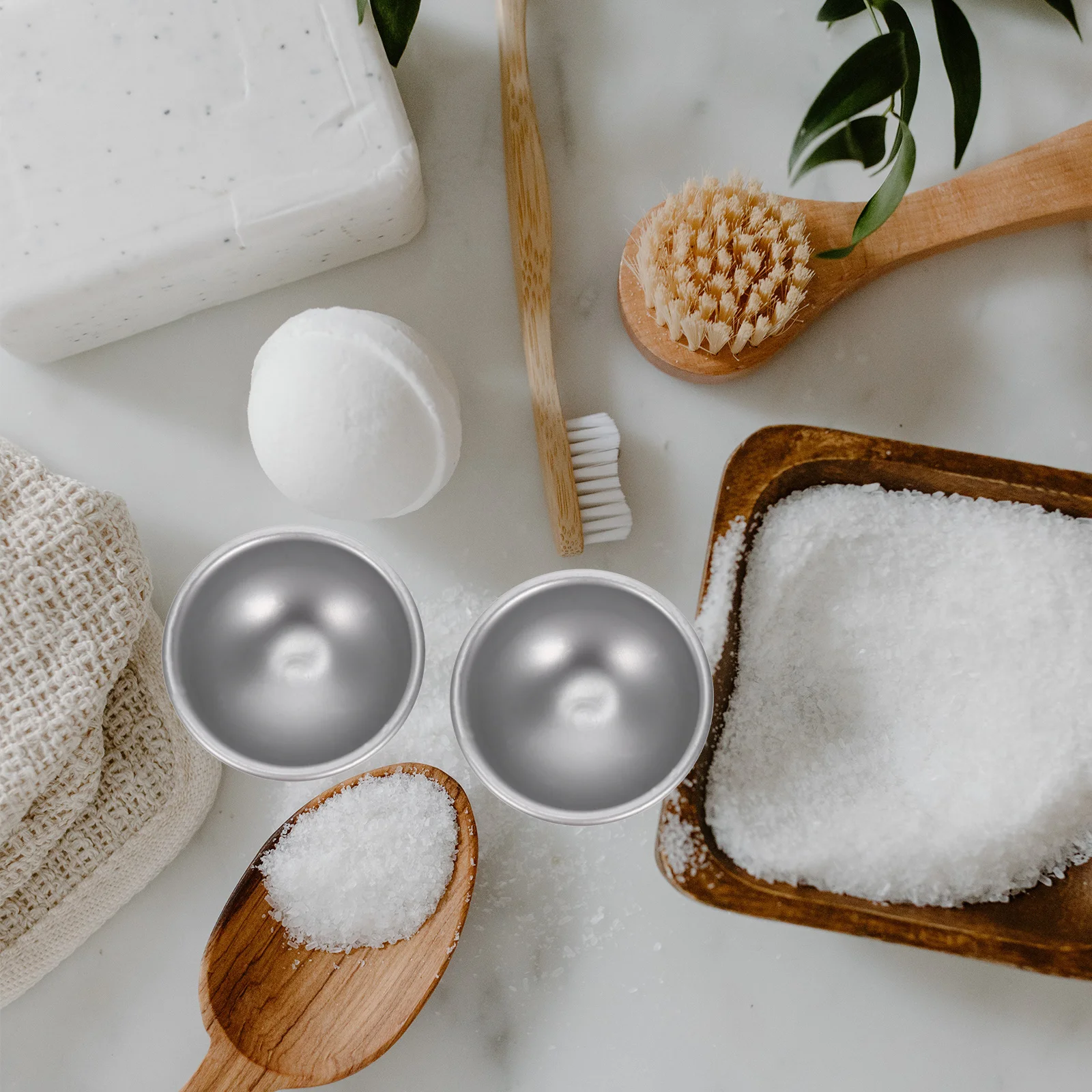 

12 Pcs Bath Essentials Soap Making Pudding Cake Soap Bomb Molds Aluminum Hemisphere Pan Shower Soaps Molds