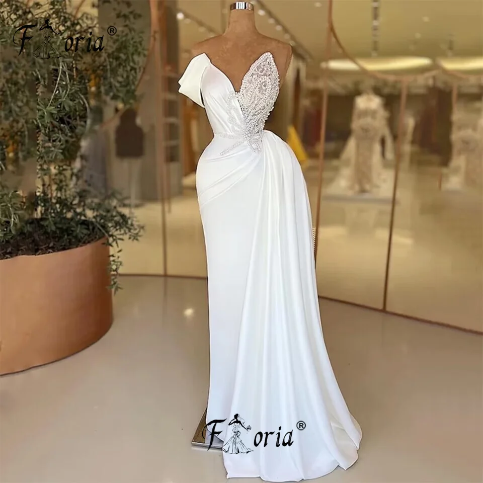 

Элегантные красные искусственные 2023 Изящные Вечерние платья-спагетти с разрезом и бусинами Aso Ebi, свадебное платье на заказ