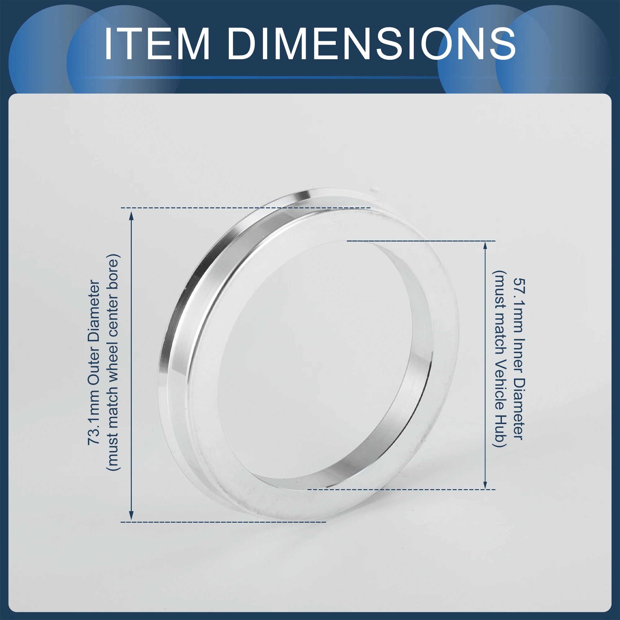 

UXCELL 4 шт. OD 73,1 мм для ID 56,1/57,1/58,1/58,6/59,1/59,5/63,3/66,1/66,45 мм Ступица Центрические кольца Ступицы колес Алюминиевый сплав