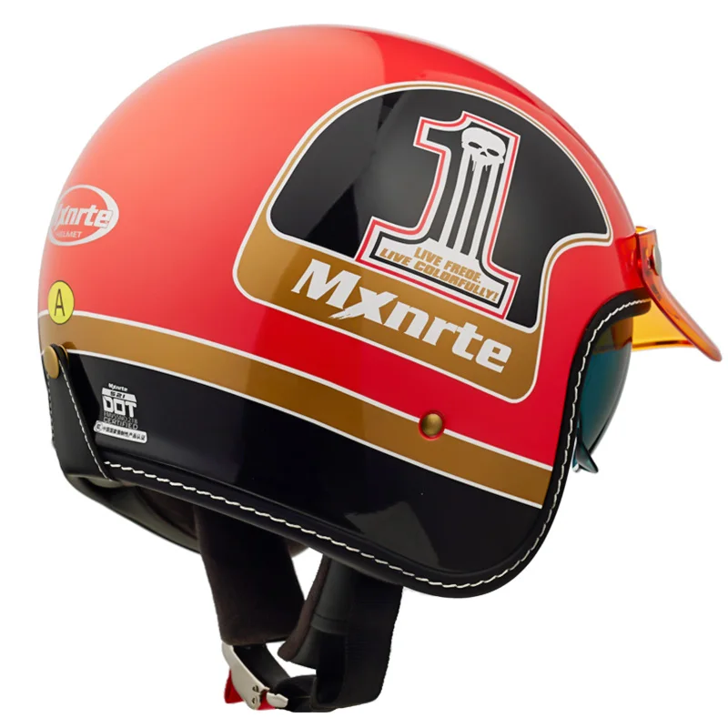 Оригинальный Mxnrte белый синий круизный корабль ретро-шлем унисекс гоночный