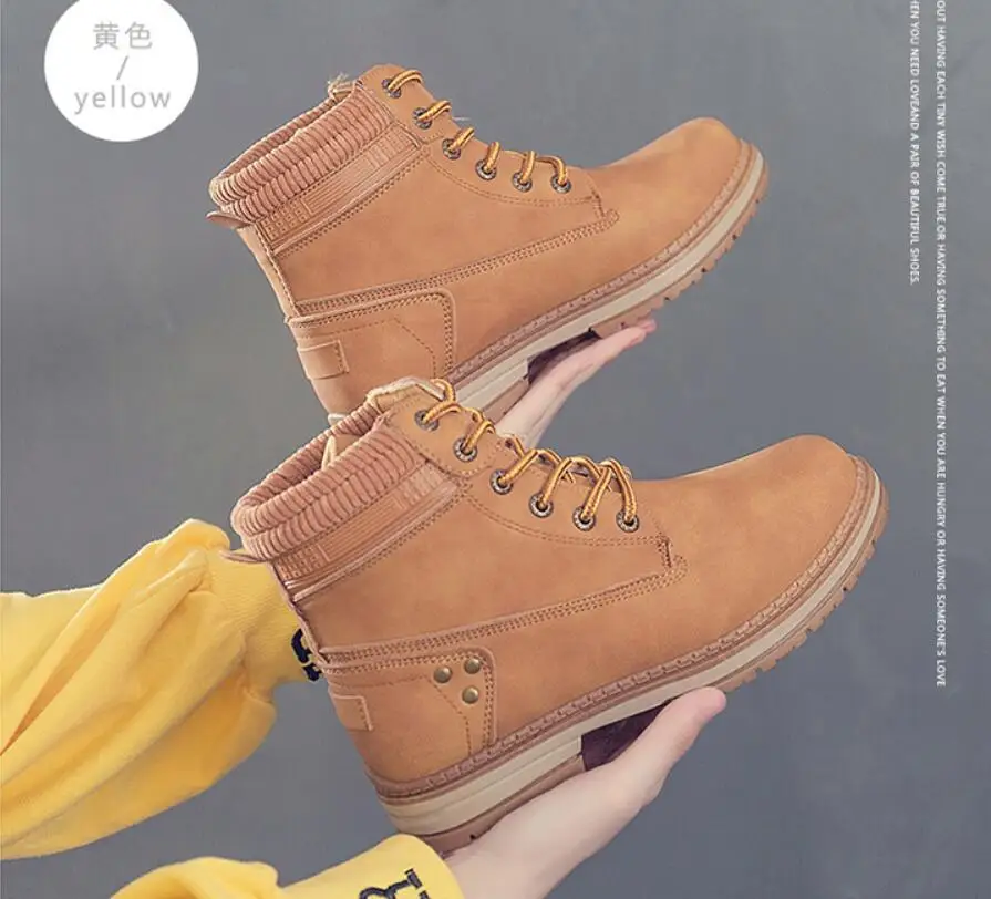 2022 fashionable winter shoes Women's warm snow boots Ankle boots Outdoor thick soled thick heels Women's boots Pink lace up boo