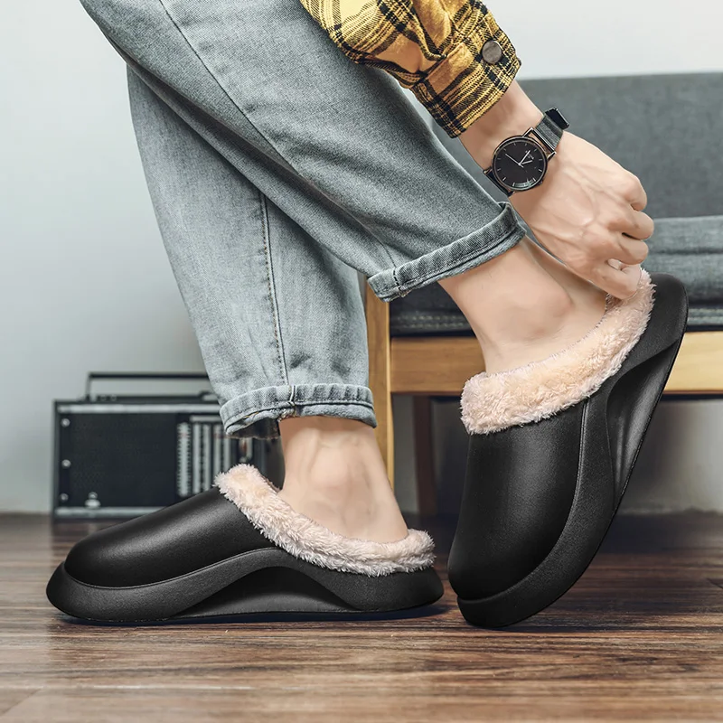 Sandals Women Plush EVA Slippers Household Winter Non-slip Men's Indoor Shoes Unisex Indoor Plus Size Warm Slippers