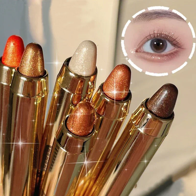 Мерцающие тени для век легкий блестящий хайлайтер карандаш осветляющий макияж