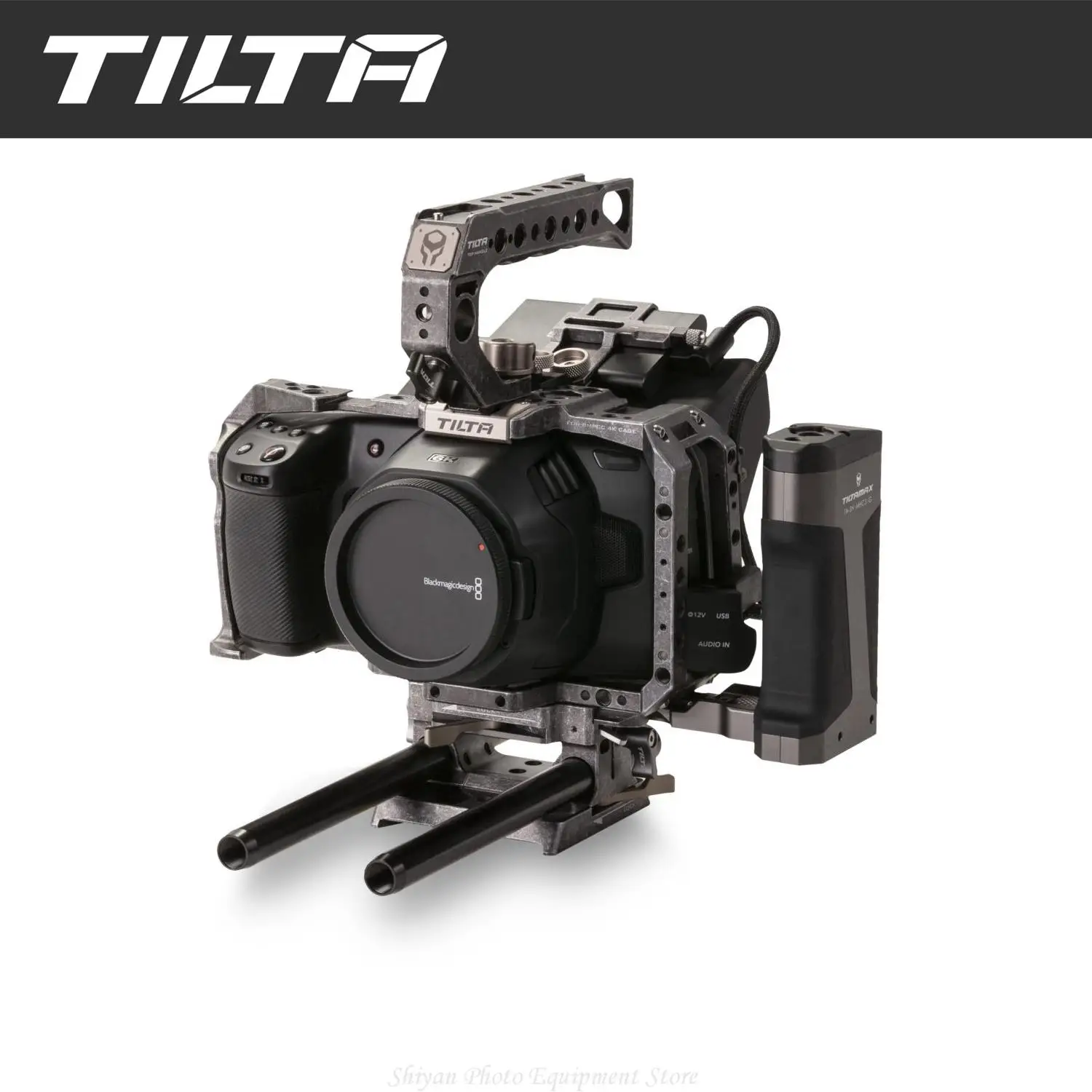 

TILTA TA-T01 BMPCC 4K 6K Full Camera Cage Basic Kit For BMPCC 4K 6K Tilta Gray & Black & Gray Follow Focus Systems