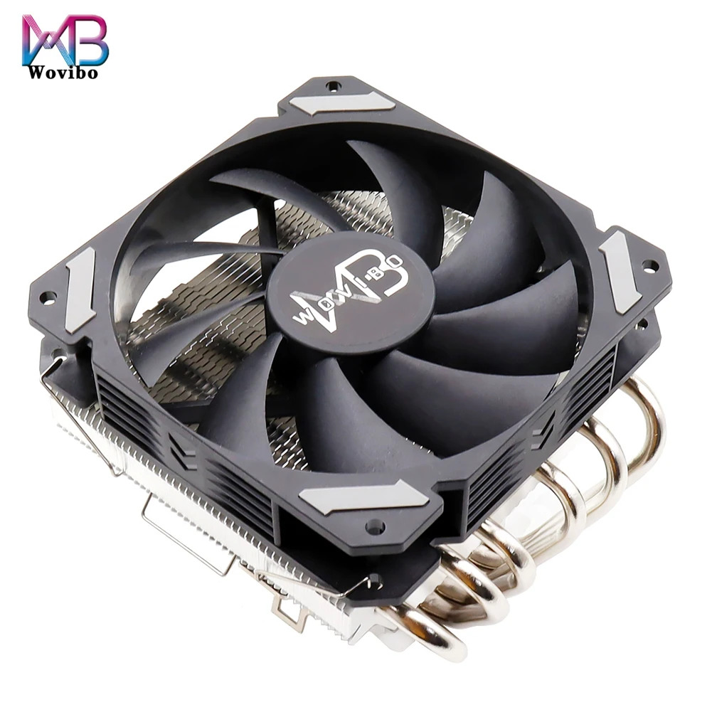 6 Heatpipes CPU Cooler Fan Low Profile Radiator Ultra Slim 4Pin PWM LGA 115X 1200 1366 2011 V3 X79 X99 AM3 AM4 120mm CPU Cooling