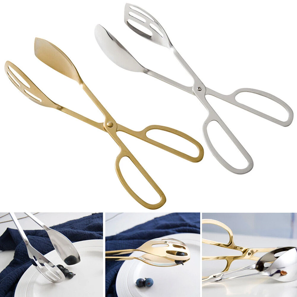 

Buffet Tongs Stainless Steel Buffet Party Catering Serving Tongs Food Serving Cake Salad Bread Tongs Kitchen Baking Tools Clip
