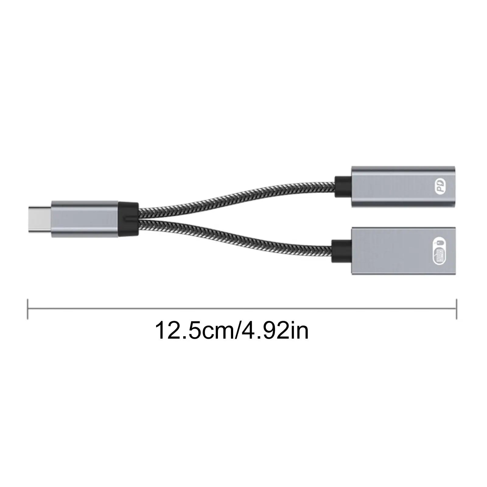 USB C OTG кабель адаптер для телефона 2 в 1 Тип штекер на гнездо зарядный порт с