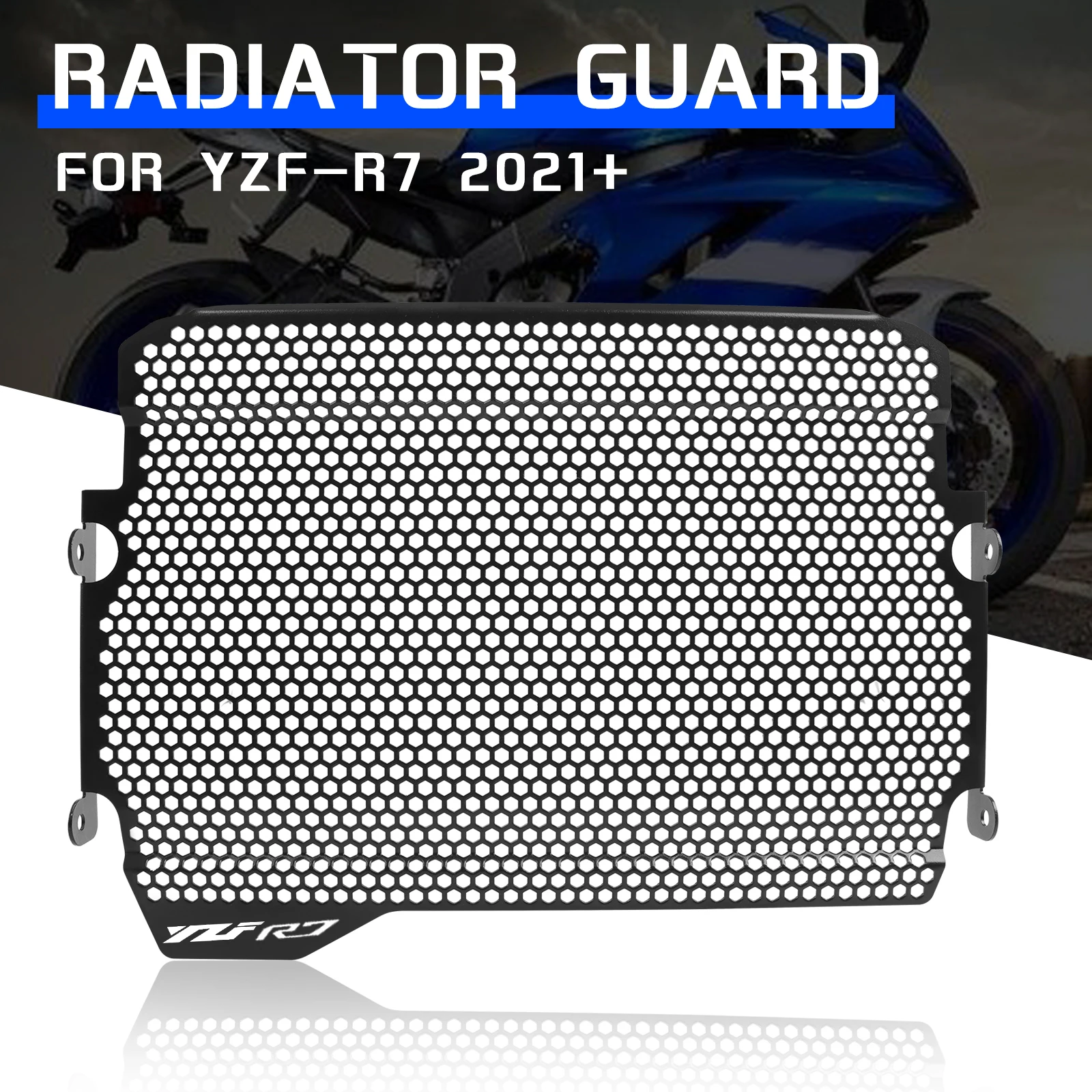 For Yamaha YZF R7 YZFR7 YZF-R7 2021-2023 Motorcycle Accessories Engine Radiator Grille Guard Cover Radiator Shield Protection