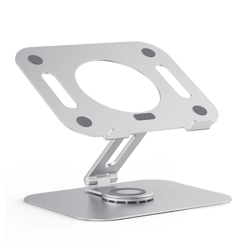 

Ergonomic Notebook Stand Light Weight Aluminum Laptop Holder with Heat-Vent to Elevate Laptop 11-17inch 360° Rotating