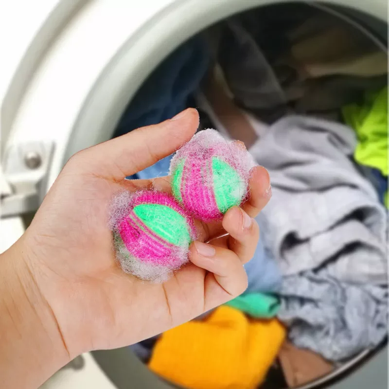 

Random Color Washing Machine Hair Remover Laundry Ball Fluff Decontamination CleaningBall Grabs Fuzz Hair