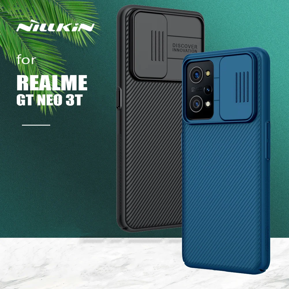 

for Realme GT Neo 3T Case Nillkin CamShield Case Ultra-Thin Slide Camera Case Back Cover for Realme GT Neo 3T Lens Case