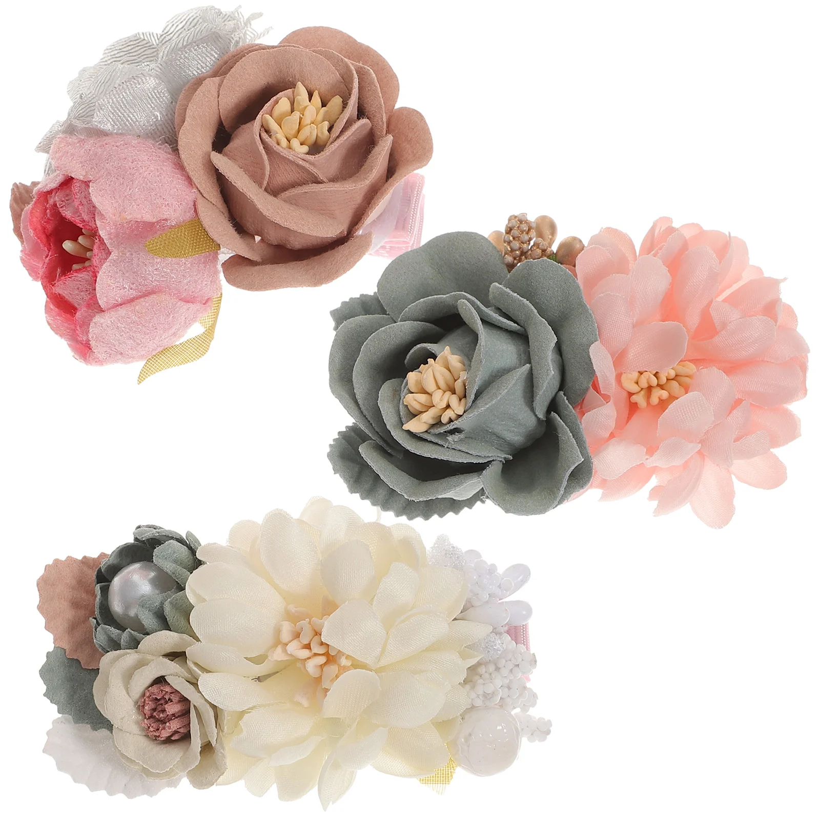 

Floral Hair Clip Clips Barrettes Flower Accessories Girls Small Toddler Kids Decorative Pink Christmas Shipping free item For