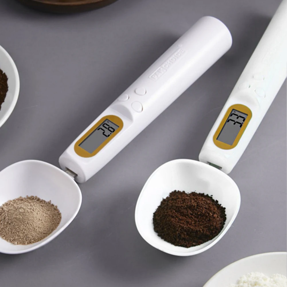 

Spoon 500g/0.1g Rechargeable Digital Kitchen Scale Set Portable Measuring Spoon Gram Electronic LCD Spoon Weight Volumn Gadget
