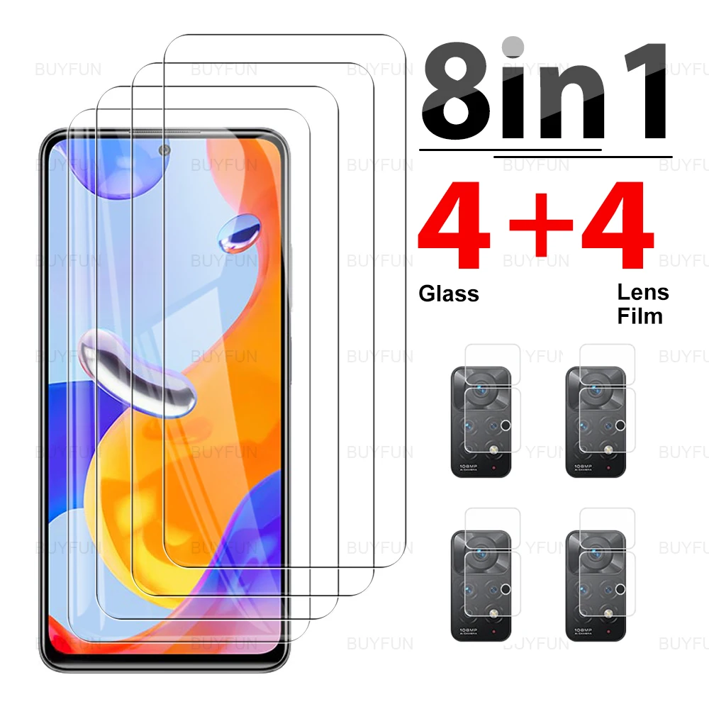 

Защитная пленка 8 в 1 для Xiaomi Redmi Note 11Pro 4G 11 Pro 5G 11 S 11 S, Защита экрана для камеры Redmi11 6,67"