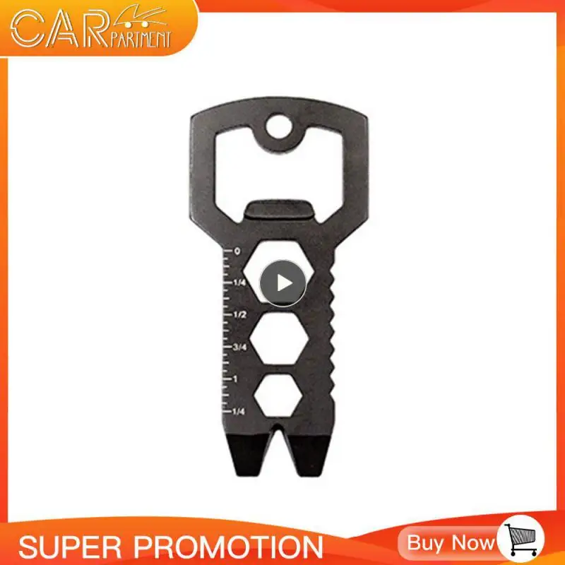

Pocket Tool Portable Bottle Opener Hexagonal Pendant Key Chain With Bottle Opener Universal Key-shaped Pocket Tool