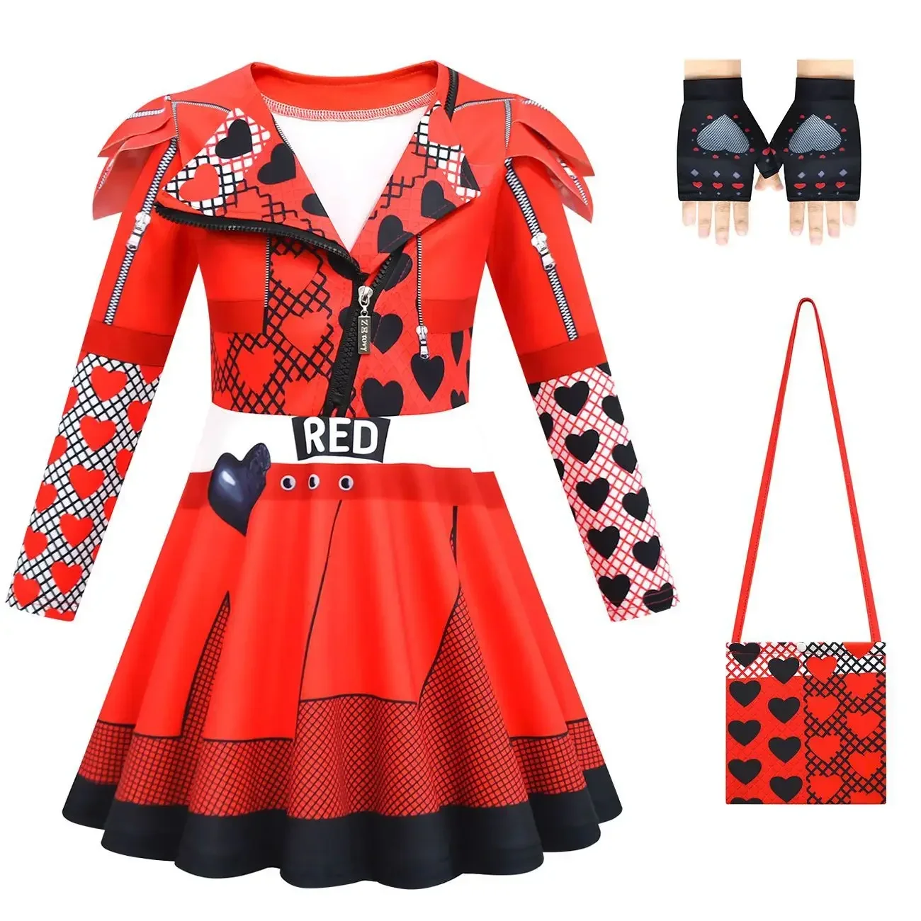 Костюм для косплея Эви девочек 4 костюма детская одежда Хэллоуина парик нарядное