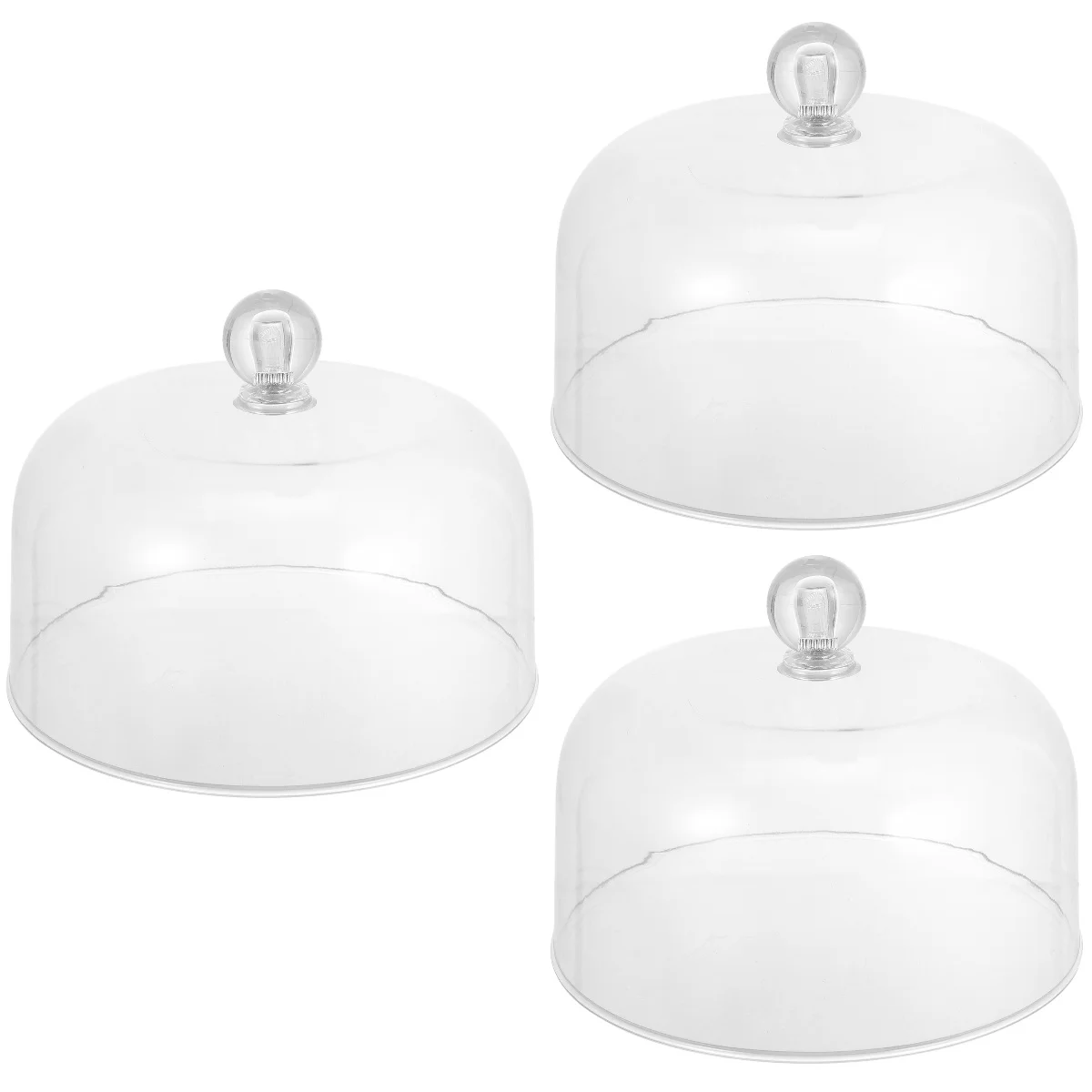 

Cover Cake Dome Platedisplay Dessert Acrylic Tray Mini Dish Crystal Baking Platter Serving Holder Storage Householdshatterproof