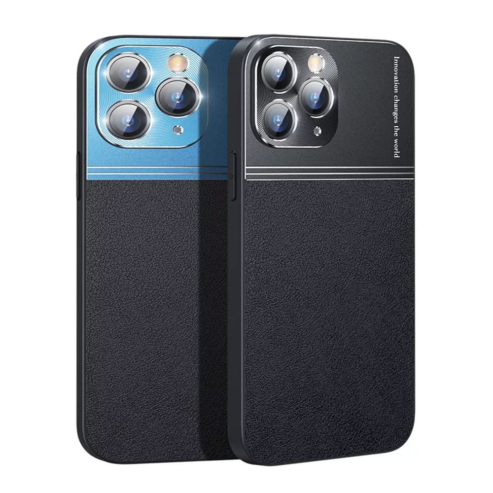 

Luxury Genuine Leather Phone Case For IPhone 13 12 11 Pro Anti-Scratch Cover Shockproof Soft Case cover full protective