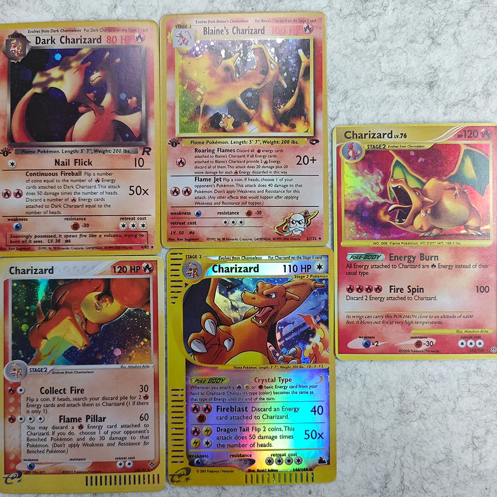Фото Коллекционные карты PTCG Charizard: Shining Local Laser Ex GX VMX – Редкая коллекция, Игровые карты, Игрушки, Подарки №2