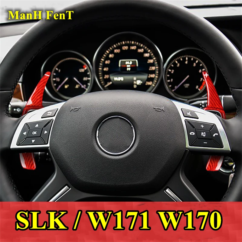 

Для Mercedes Benz SLK W171 W170 2011-2015, автомобильный рычаг переключения передач на рулевое колесо, удлинитель, кованое углеродное волокно