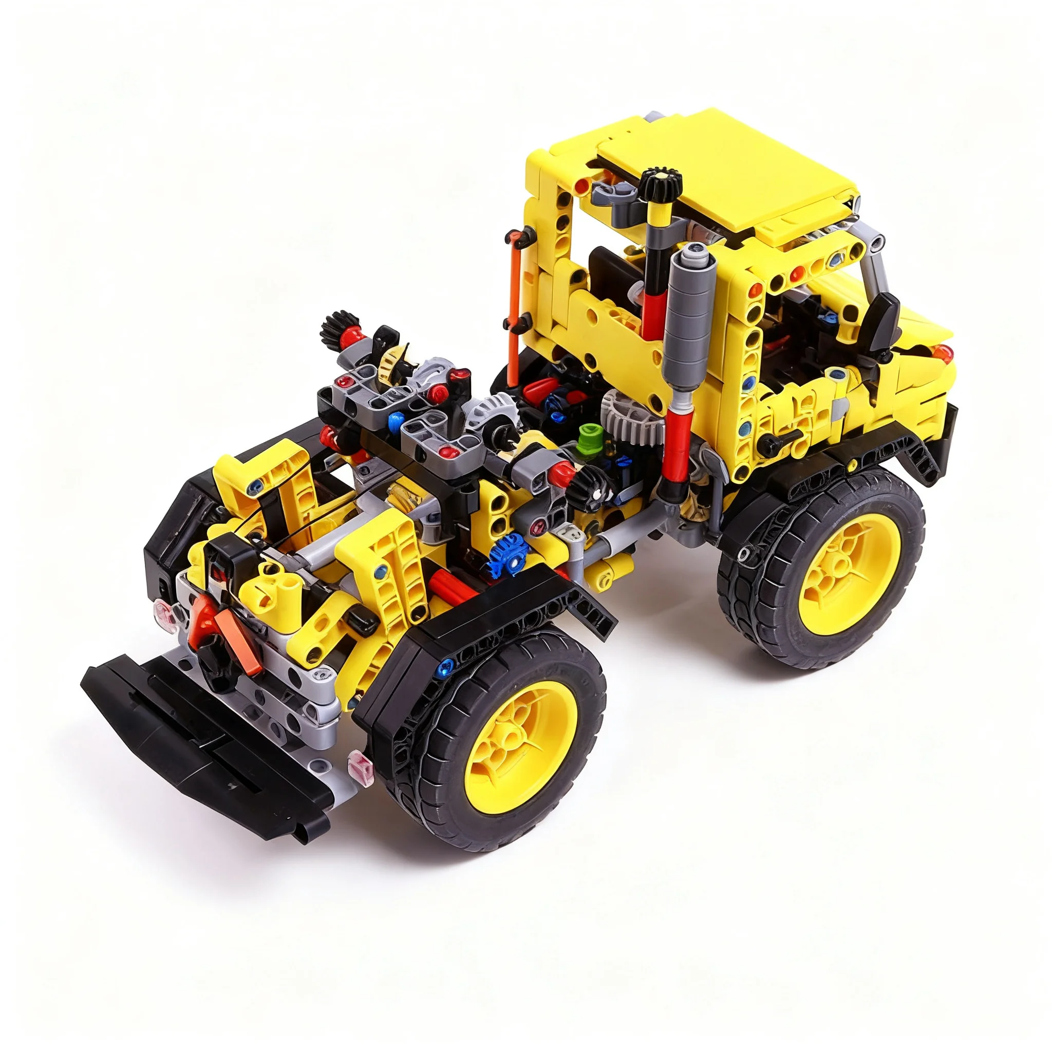 Фото 870 деталей MOC Werner Uniknick MB Unimog Volvo L120, конструктор, игрушка, строительные блоки, рождественские подарки, креативный конструктор для детей, DIY №2