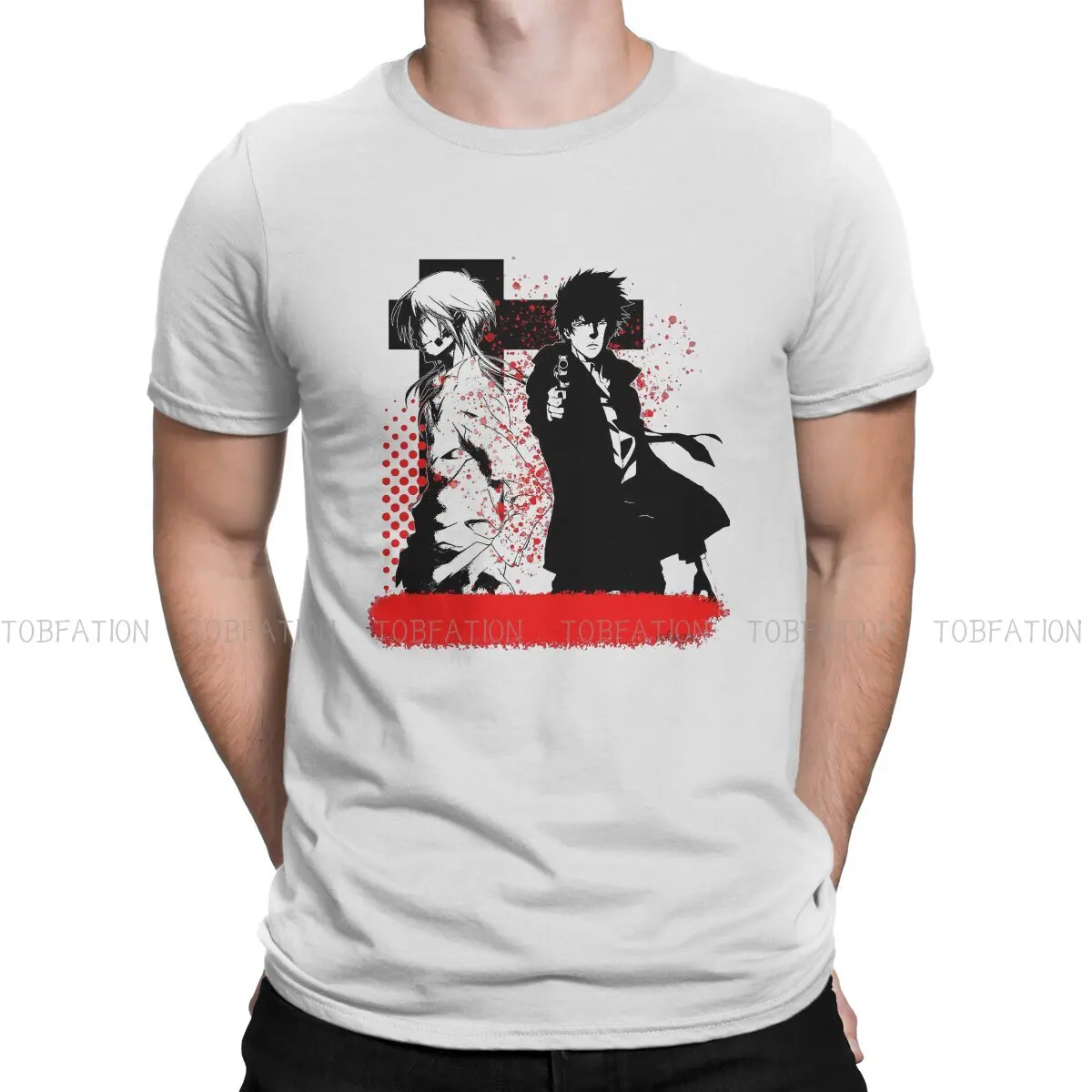 

Trash Polka Unique TShirt Psycho-Pass Kougami Shin'ya Tsunemori Akane Top Quality Creative Graphic T Shirt Stuff Ofertas