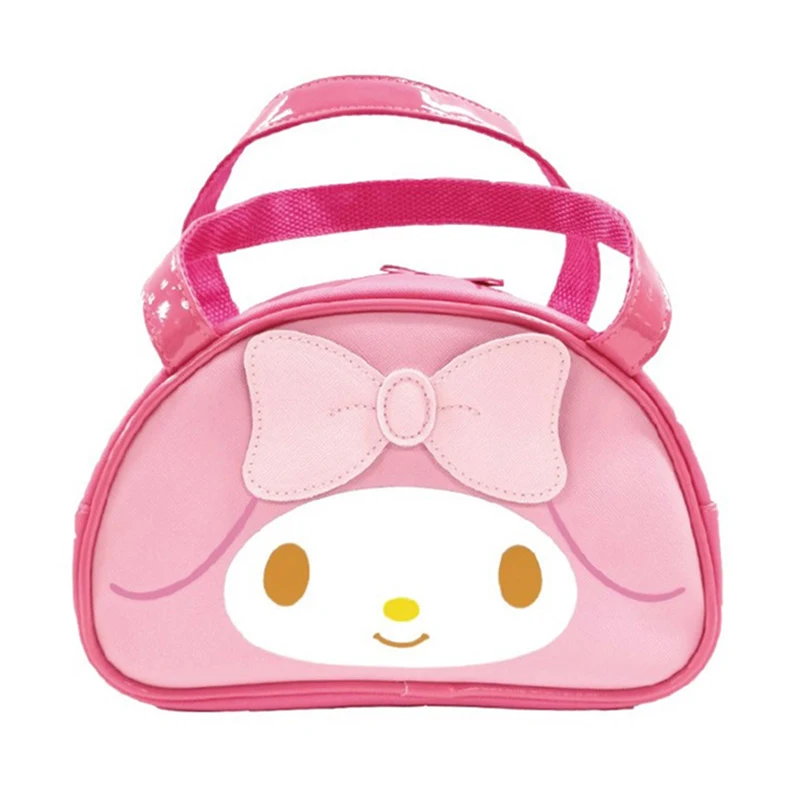 

Sanrioed оригинальная аниме Моя Мелодия сумка мультфильм милый прозрачный Ланч-бокс бэнто сумка для хранения большая емкость косметички