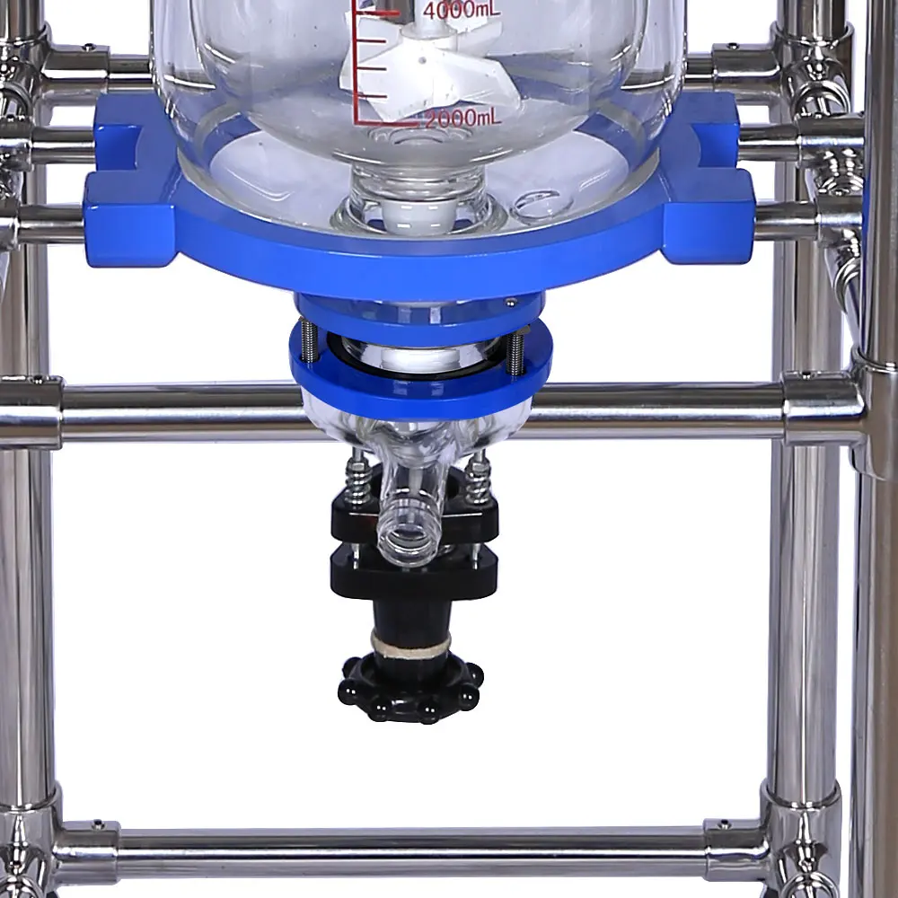ZOIBKD 10L-20L-30L-50L Лабораторный двухслойный стеклянный реактор Лабораторная куртка