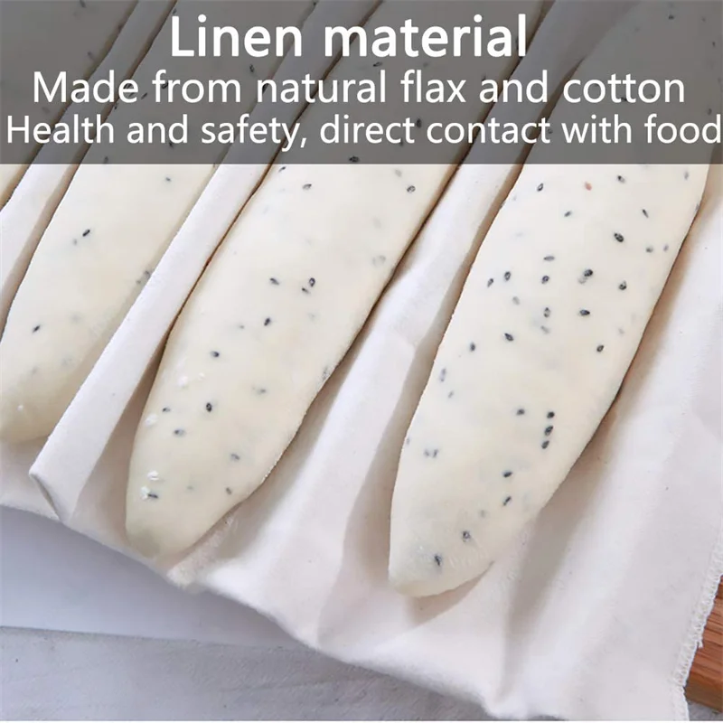 Толстая Ферментированная льняная ткань тестоварка сковородки хлеб коврик